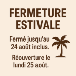Fermeture estivale du Comptoir Or AOV à Conflans-Sainte-Honorine – Réouverture le 25 août